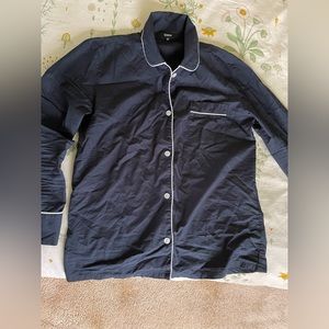 Quince 100% cotton pajamas in Navy. Size XS.